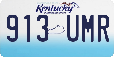 KY license plate 913UMR