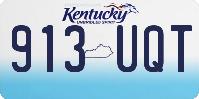 KY license plate 913UQT