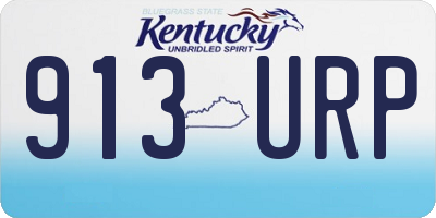 KY license plate 913URP