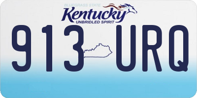 KY license plate 913URQ