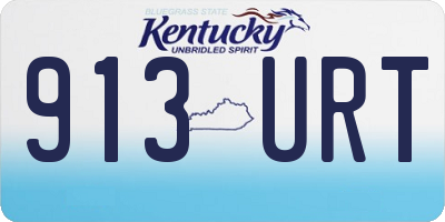 KY license plate 913URT