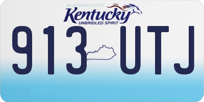 KY license plate 913UTJ