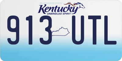 KY license plate 913UTL