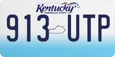 KY license plate 913UTP