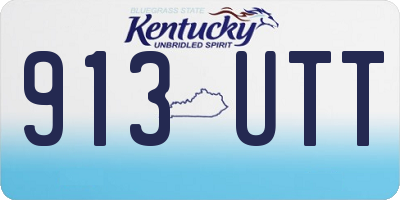 KY license plate 913UTT