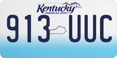 KY license plate 913UUC