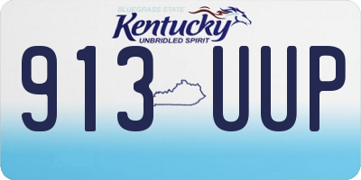 KY license plate 913UUP