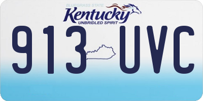 KY license plate 913UVC