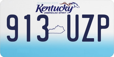 KY license plate 913UZP