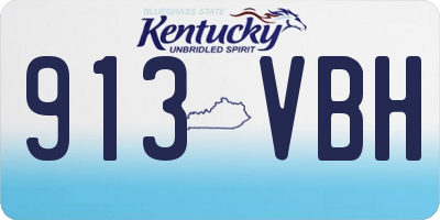 KY license plate 913VBH