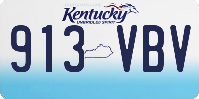 KY license plate 913VBV
