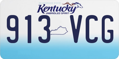KY license plate 913VCG