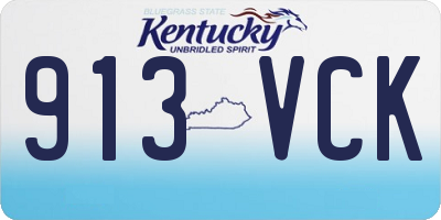 KY license plate 913VCK