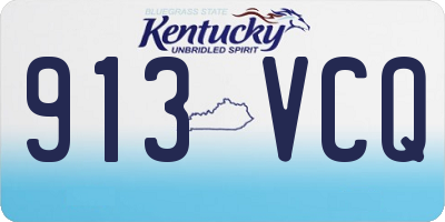 KY license plate 913VCQ