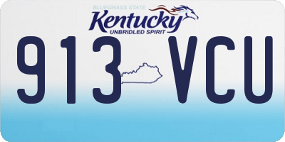 KY license plate 913VCU