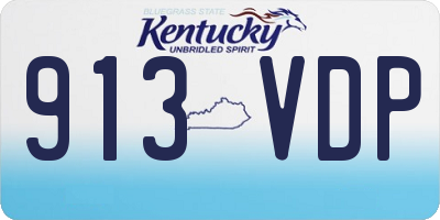 KY license plate 913VDP