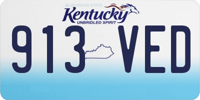 KY license plate 913VED