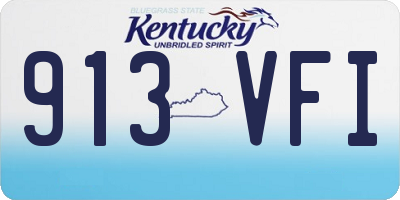 KY license plate 913VFI