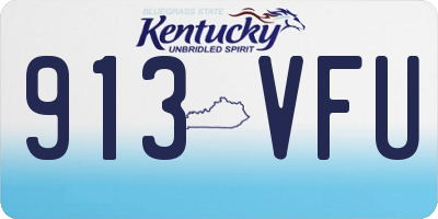 KY license plate 913VFU