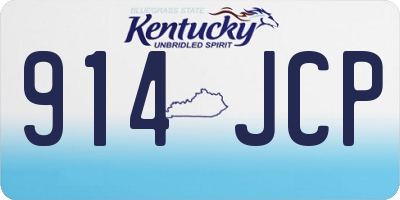 KY license plate 914JCP