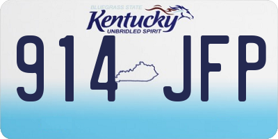 KY license plate 914JFP
