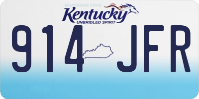 KY license plate 914JFR