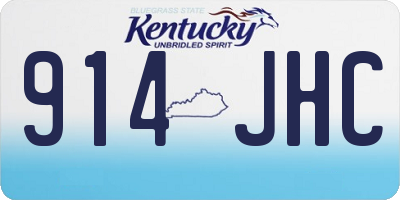 KY license plate 914JHC