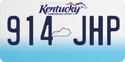 KY license plate 914JHP
