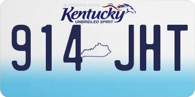 KY license plate 914JHT