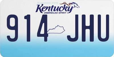 KY license plate 914JHU