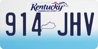 KY license plate 914JHV