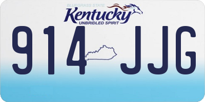 KY license plate 914JJG