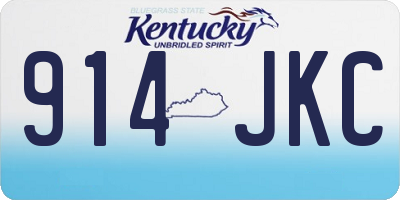 KY license plate 914JKC