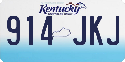 KY license plate 914JKJ