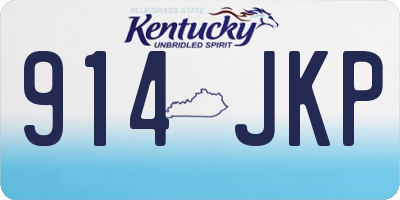 KY license plate 914JKP