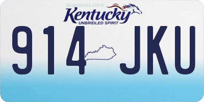 KY license plate 914JKU