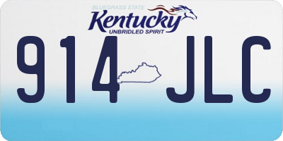 KY license plate 914JLC