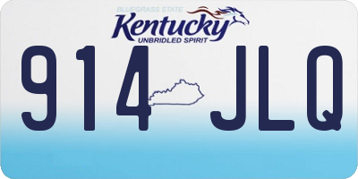 KY license plate 914JLQ