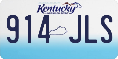 KY license plate 914JLS