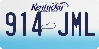 KY license plate 914JML