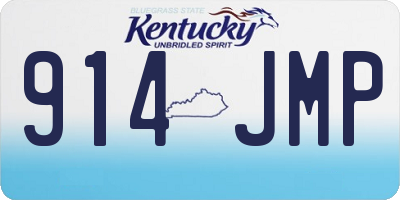 KY license plate 914JMP