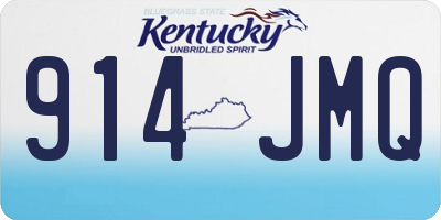 KY license plate 914JMQ