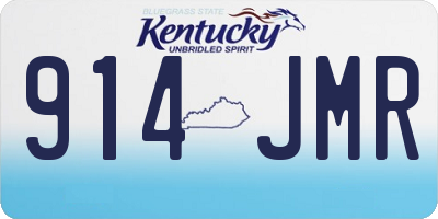 KY license plate 914JMR