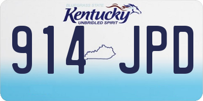 KY license plate 914JPD