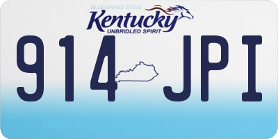 KY license plate 914JPI