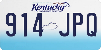KY license plate 914JPQ