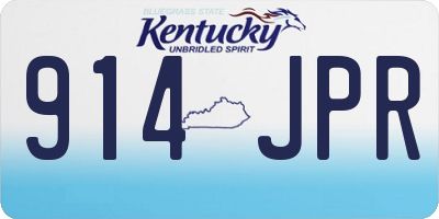 KY license plate 914JPR