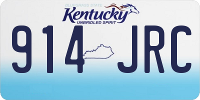 KY license plate 914JRC