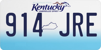 KY license plate 914JRE