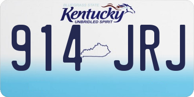 KY license plate 914JRJ